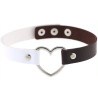 Generique Ras de cou HEART DUO Blanc-Marron